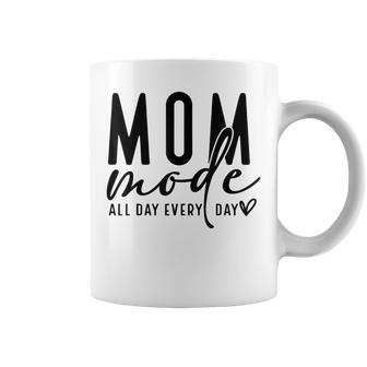 Mom Mode All Day Every Day Mom Life Mother's Day Mom Mode Coffee Mug | Mazezy CA