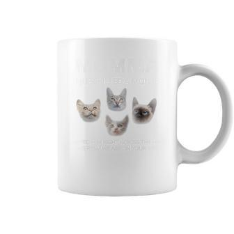 Momma Cats Saying Cat Lover Four Cats Singing Coffee Mug - Monsterry
