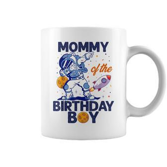 Mommy Of The Birthday Boy Astronaut Space Planet B-Day Mom Coffee Mug - Monsterry