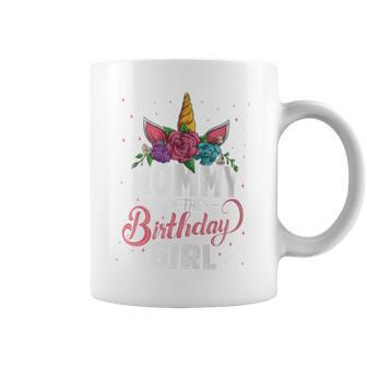 Mommy Of The Birthday Girl Unicorn Girls Family Matching Coffee Mug - Monsterry UK