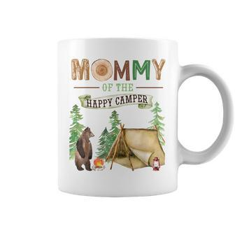 Mommy Of The Happy Camper First Birthday Camping Mama Mom Coffee Mug | Mazezy AU