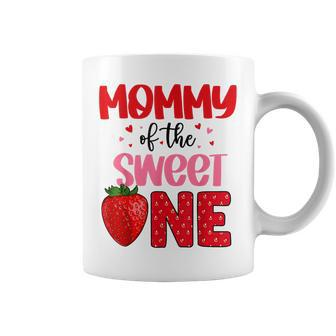 Mommy Of The Sweet One Strawberry Birthday Family Party Coffee Mug - Thegiftio UK