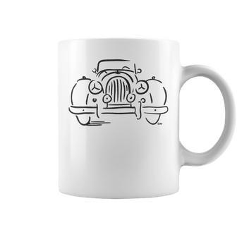 Morgan 4X4 44 Black British Car Coffee Mug - Monsterry