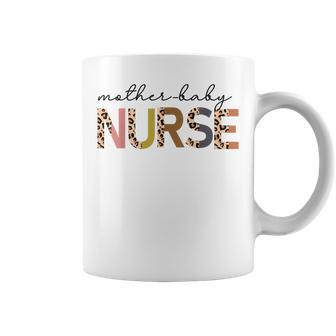 Mother Baby Rn Nurse Appreciation Postpartum Cna Leopard L&D Coffee Mug - Monsterry CA