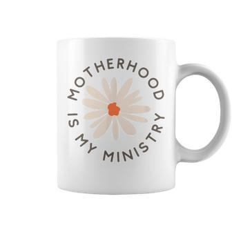 Motherhood Is My Ministry Christian Mom Apparel Coffee Mug - Thegiftio UK