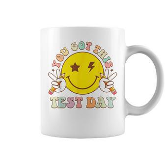 You Got This Motivational Testing Day Smile Face Teacher Kid Coffee Mug - Monsterry
