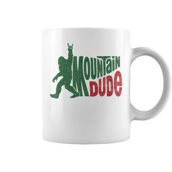 Mountain Dude Bigfoot Sasquatch Hiking Coffee Mug - Seseable