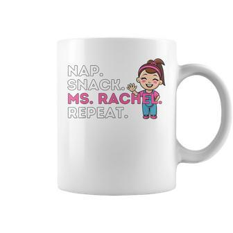 MsRachel Preschool Toddler Nap Snack Ms Rachel Repeat Coffee Mug - Monsterry