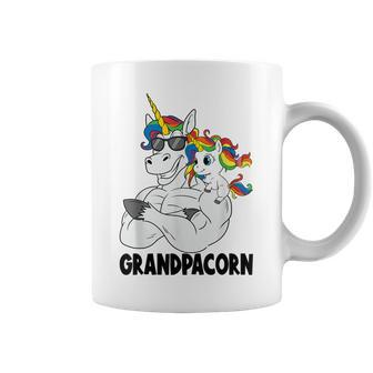 Muscle Grandpa Unicorn Old Pops Grandpacorn Granddad Coffee Mug - Monsterry AU