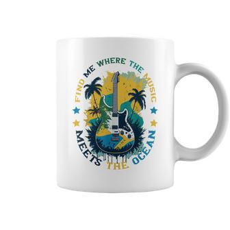 Music Ocean Quote For Musician Beach Lover Summer Vacation Coffee Mug - Monsterry CA