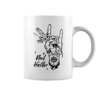 Nail Hustler Nail Tech Technician For Women Coffee Mug | Crazezy UK