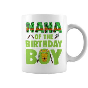 Nana Of The Birthday Boy Turtle Family Matching Coffee Mug - Monsterry DE