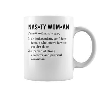 Nasty Woman Dictionary Definition Cute Feminist Coffee Mug - Monsterry