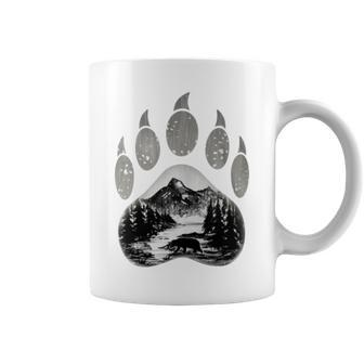 Native American Indian Bear Claws Mountain Animal Coffee Mug - Monsterry