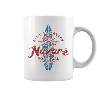 Nazare Portugal Surfing Vintage Coffee Mug - Monsterry UK