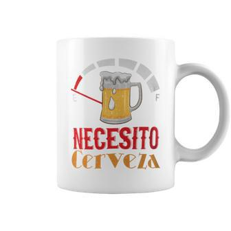 Necesito Cerveza Mexican Beer Coffee Mug - Monsterry