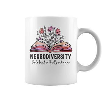 Neurodiversity Celebrate The Spectrum Brain Autism Awareness Coffee Mug - Seseable