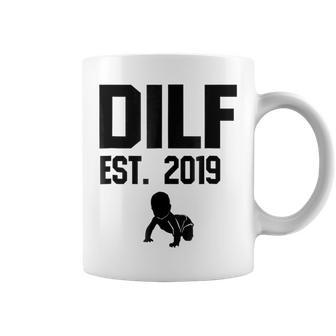 New Dad 2019 New Dad 2019 New Dad Dilf Coffee Mug | Crazezy