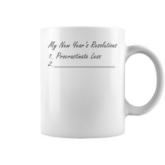 My New Years Resolutions New Years Eve Happy New Year Coffee Mug - Monsterry UK