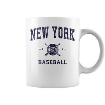 New York Ny Vintage Baseball Throwback Retro Coffee Mug - Monsterry