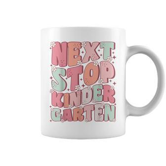 Next Stop Kindergarten Cute Groovy Last Day Of Pre-K Coffee Mug - Monsterry UK