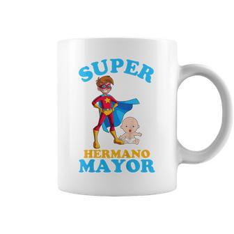 Niños Voy A Ser Hermano Super Hermano Mayor Anuncia Embarazo Camiseta Taza de café - Regaloses