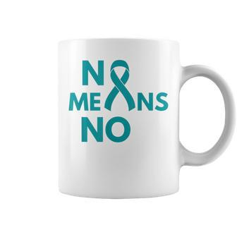 No Means No Sexual Assault Awareness Month Coffee Mug - Monsterry