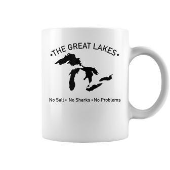 No Salt No Sharks No Problem Coffee Mug - Monsterry