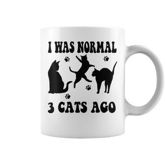 I Was Normal 3 Cats Ago Cat Lovers Owners Mother's Day Coffee Mug - Monsterry DE