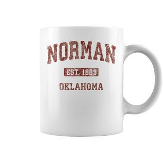 Norman Oklahoma Ok Vintage Athletic Sports Coffee Mug - Monsterry AU