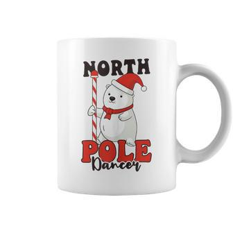 North Pole Dancer Christmas Pole Dance Coffee Mug - Monsterry