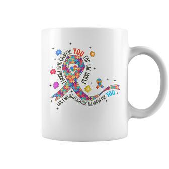 I Would Not Change You For The World Puzzle Autism Awareness Coffee Mug | Mazezy AU