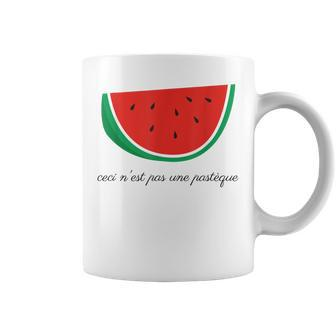 This Is Not A Watermelon Palestine Flag French Version Coffee Mug - Seseable