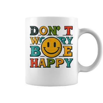 Do Not Worry Be Happy Happiness Face Coffee Mug - Monsterry