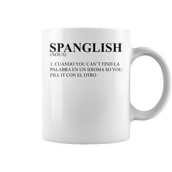 Novelty Spanglish Words Substitution Puns Coffee Mug - Monsterry DE