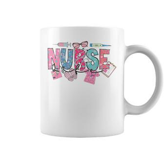 Nurse's Day Nurse Life Nurse Week 2024 This Is Fine Coffee Mug | Mazezy