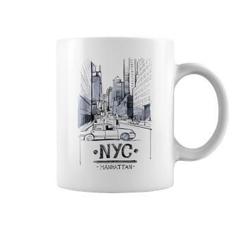 Ny New York City Nyc Manhattan Skylines Buildings Coffee Mug - Monsterry