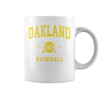 Oakland Vintage Baseball Throwback Retro Coffee Mug - Monsterry UK