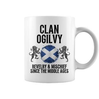 Ogilvy Clan Scottish Family Name Scotland Heraldry Coffee Mug - Seseable