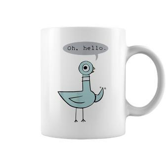 Oh Hello Quote Changeable Pigeon Back To School Kids Coffee Mug | Crazezy UK