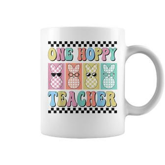 One Hoppy Teacher Cute Happy Easter Day Egg Bunny Ears Women Coffee Mug - Monsterry DE