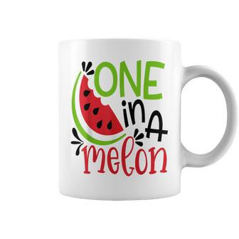 One In A Melon Adorable Cute Fun Summer Watermelon Coffee Mug - Monsterry CA