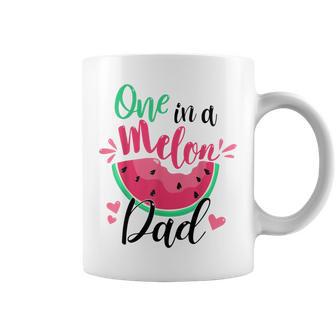 One In A Melon Dad Summer Birthday Party Matching Family Coffee Mug - Monsterry