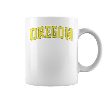 Oregon Or Vintage Athletic University & College Style Coffee Mug | Crazezy CA