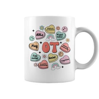 Ot Valentine's Day Occupational Therapy Candy Heart Coffee Mug - Thegiftio UK