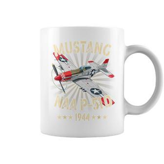 P-51D Mustang Vintage North American P-51D Fighter Warbirds Coffee Mug - Seseable
