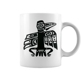 Pacific Northwest Coast Indian-Style Raven Coffee Mug | Mazezy