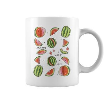 Palestine Will Be Free Toddler Social Justice Watermelon Kid Coffee Mug - Seseable