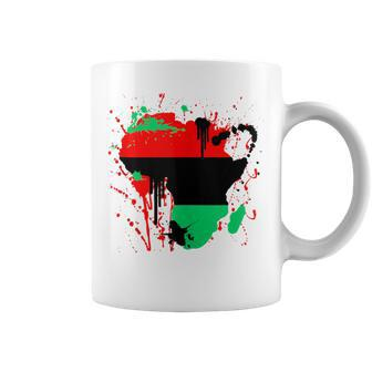 Pan African Flag Unia Map Of Africa Coffee Mug - Monsterry DE