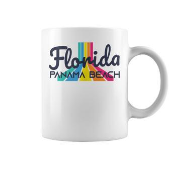 Panama Beach Fl Surf Culture Retro Panama Salt Beach Florida Coffee Mug - Monsterry DE